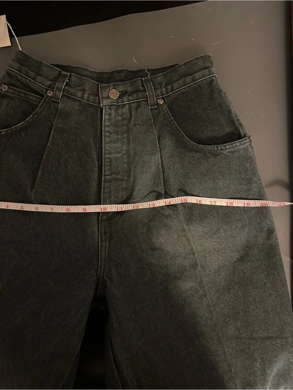 NWT Vintage High Waist 100% Cotton Dark Teal Jeans Size 10